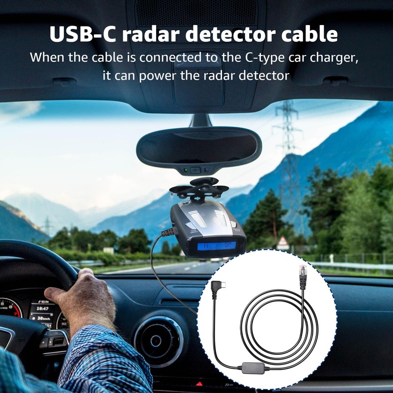 Hodeoo Upgraded USB-C to RJ11 Power Cord, 4.92Ft Length, Compatible