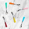 Avanchy Infant Baby Spoons Stainless Steel and Silicone Set, Self