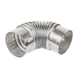 SoloWilder Wood Stove Pipe 3.5in 90 Degree Elbow Extension Tube Chimney Flue Exhaust