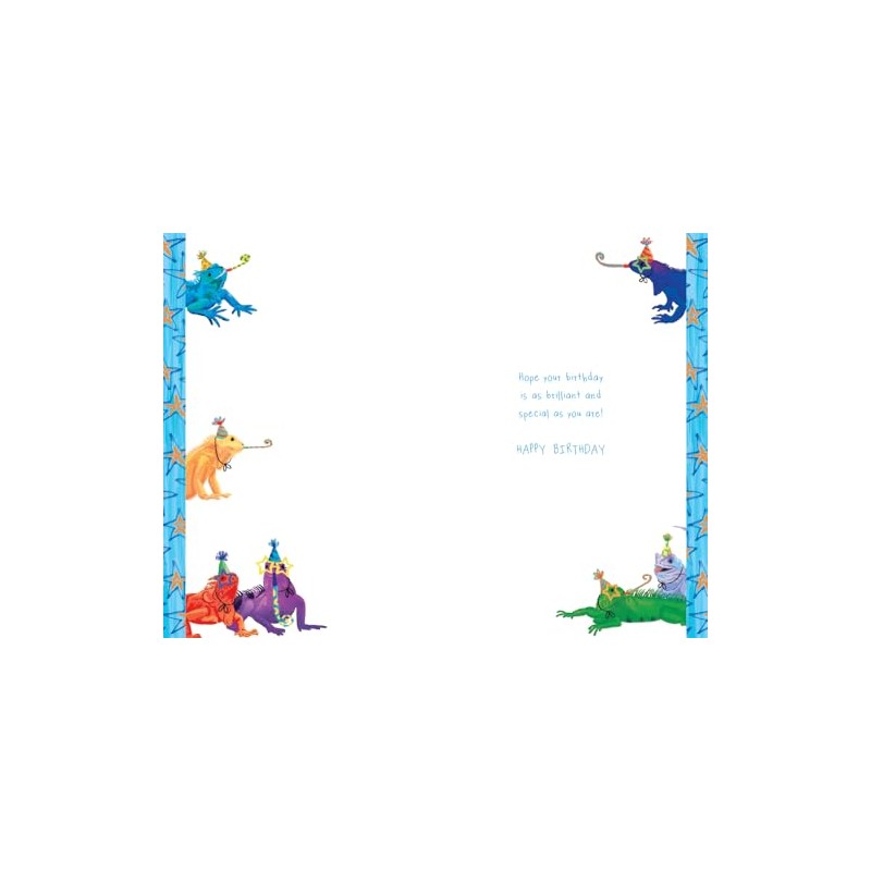 Great Grandson 7th Birthday Card Age 7 Beaver 9" x