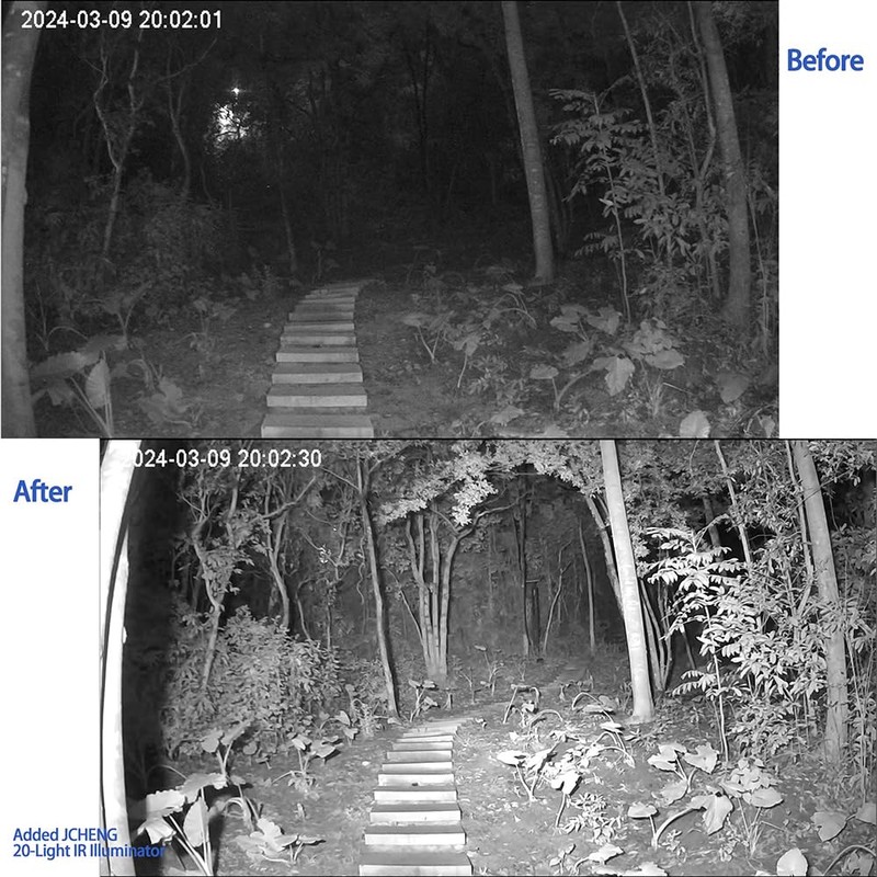 JCHENG SECURITY JC 210ft Infrared Illuminator, 20 LEDs 90 Degree