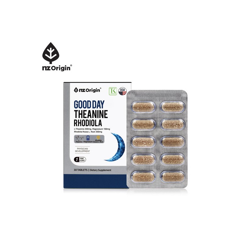 [Njetorigin] Good Day Theanine Rhodiola (30 tablets) X 1 bottle