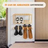 JAYOBGO Boot Hangers Hanging Shoe Rack Wall Mounted Floating Tall