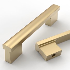 Asidrama 4497 10 Pack 4 Inch(102mm) Champagne Bronze Cabinet pulls Kitchen Cabinet Handles, Cabinet Pulls Kitchen Cabinet Hardware for Cupboard Drawer Pulls