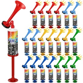 Sratte 20 Pieces Mini Air Horn Hand Pumps Hand Held Loud Sound Football Horn Noisemakers Toys Gift for Adults Football Birthday Graduation Sporting Events Contest Celebrations Party Goodie Bag Fillers