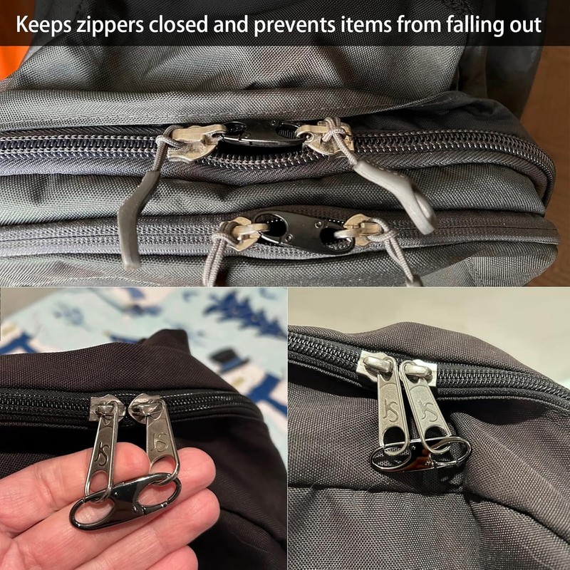 Zipper Clips Anti Theft Double Opening Zipper Pull Replacement Removable