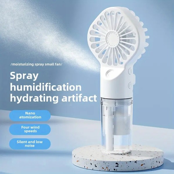 Portable Handheld Misting Fan Water Spray Fan 4 Adjustable-Spe