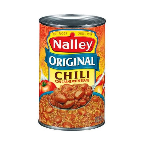 Nalley Original Chili Con Carne with Beans, 40-Ounce (Pack of 4)