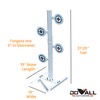 Do-All Outdoors Range Ready .45 Handgun Dueling Tree w/Tension Lock Technology, White, RRDT45