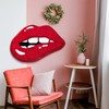 Panstar Red Lips Bathroom Rug, Cute Funny Biting Lips Shaped