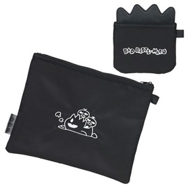 Sanrio 299286 Flat Pouch, Set of 2, Ole Time Bad Batsumaru, Polyester, For Ages 3 and Up