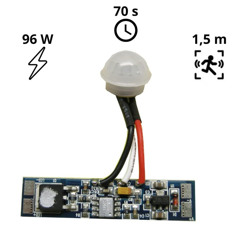 JANDEI - PIR Motion Sensor to PCB Switch for LED