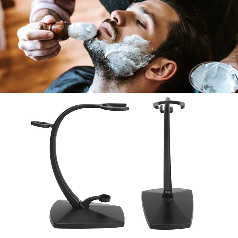 Shaving Brush Holder with Stable Base Metal Shaving Knife Stand