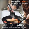 MOVNO 2 in 1 Electric Salt and Pepper Grinder Set,