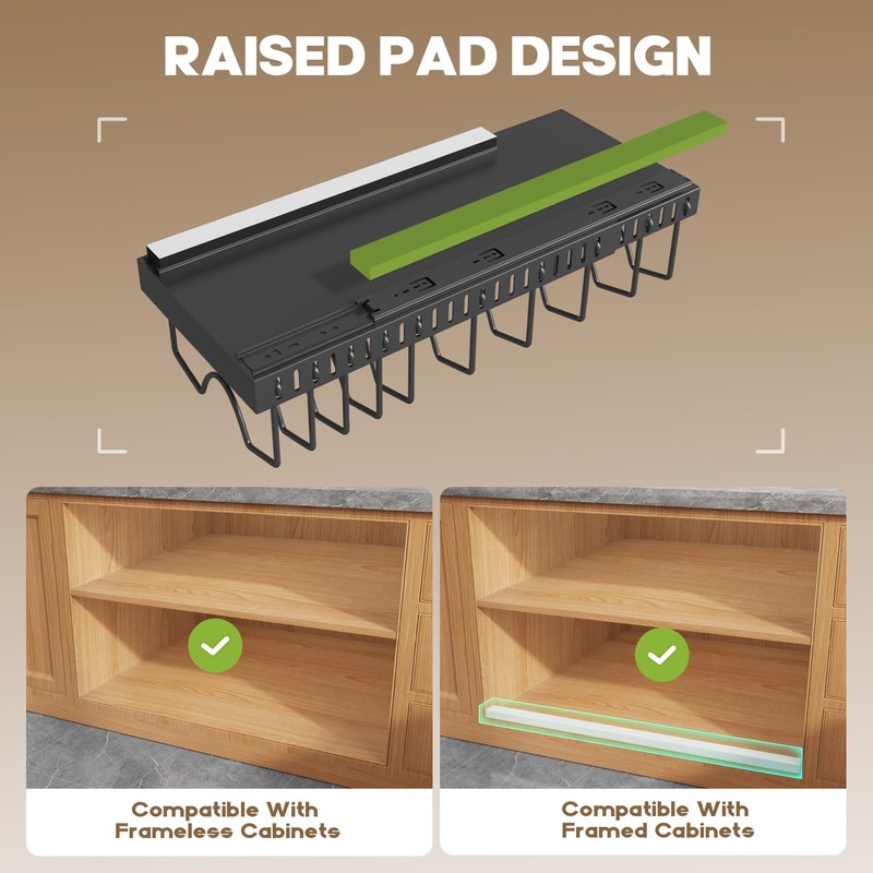 Pull Out Pots and Pans Organizer Under Cabinet, Expandable Sliding