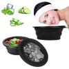 ZQZXD Silicone Foldable Facial Ice Bath Bowl with Hangable Design