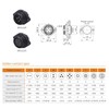 ZBLZGP WEIPU SP21 2 Pin Plastic IP68 Male Female Waterproof