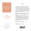 Rose Clarifying Toner - Deep Cleansing Facial Toner, pH Balancing,