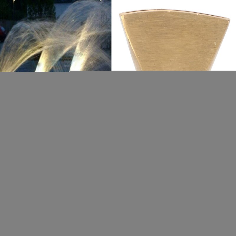 01 Fountain Nozzle, Water Fountain Nozzle Fan Shaped Brass Fountain