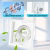 Hose Vary Lightweight Bathroom Fan for Ceiling, 110CFM Ductless Bathroom