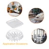 sourcing map 16 Pcs Carpet Protectors Spiked Caster Cups 1.89"