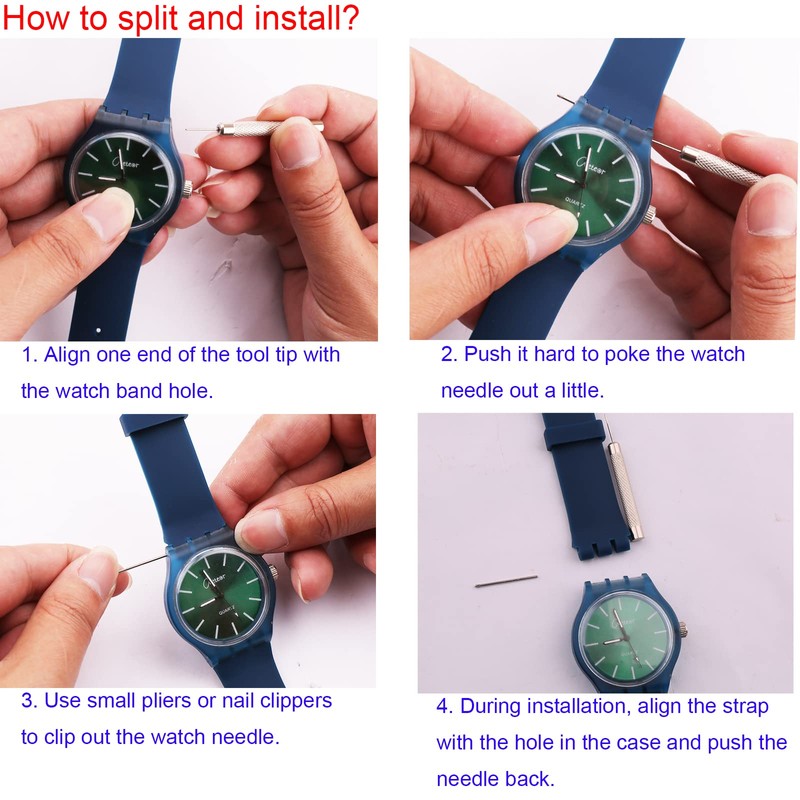 MMBAY Rubber 17MM Green Watch Strap Compatible Swatch Watch Band