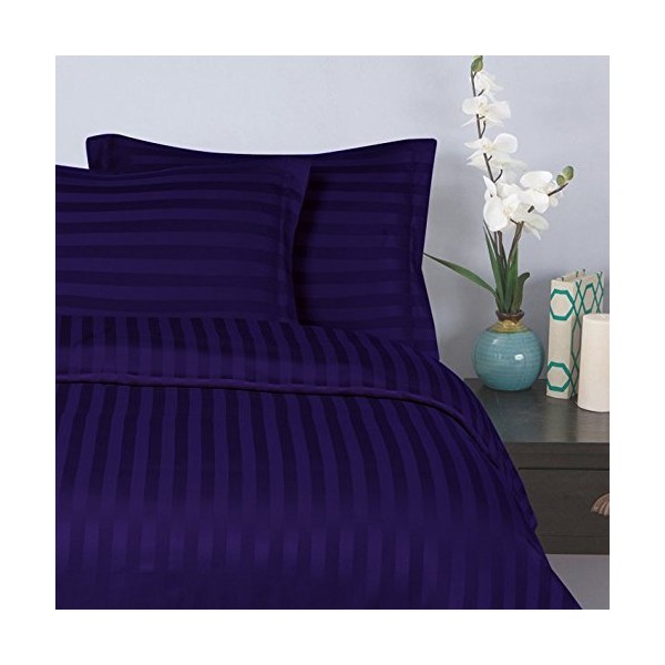 Elegant Comfort 1500 Thread Count -Damask Stripes- Egyptian Quality Luxury