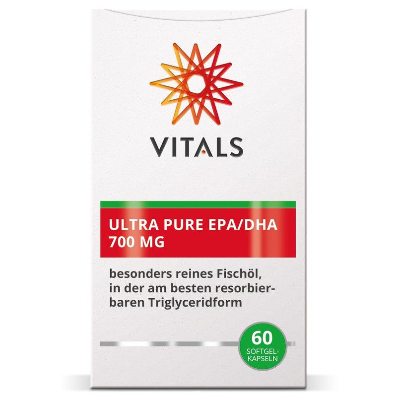 Vitals Ultra Pure EPA/DHA - 700 mg, 60 Softgel Capsules.