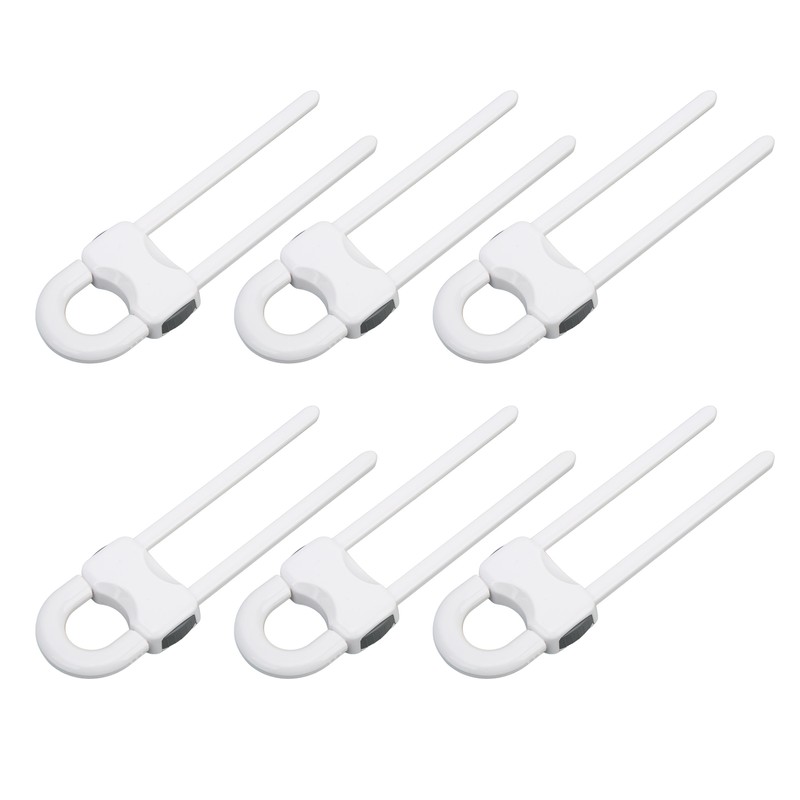 12PCS U Shaped Child Locks Safety Cabinet Childproof Latches for
