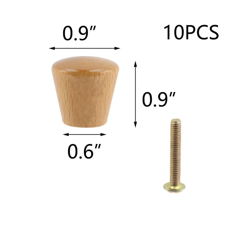 T Tulead Wooden Furniture Knobs Decorative Cabinet Pull Handle Drawer