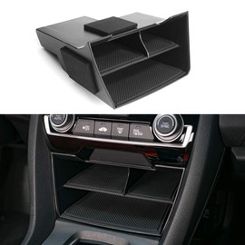 CKE Compatible with Honda Civic 2021 2020 2019 2018 2017 2016 Accessories Car Interior Center Consoles Storage Box Armrest Organizer Tray Insert -Black