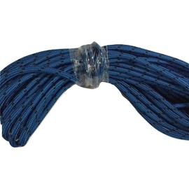 5/8 Inch by 150 Feet Double Braid Polyester Arborist Rope, Blue and Black