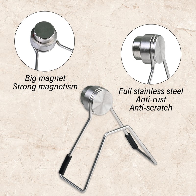 Rieoany Sponge Holder for Kitchen Sink with Two Nano-Sponges Stainless