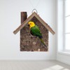 Hanging Bird House, Wooden Birdhouse 7.1 x 6.7 x 5.1