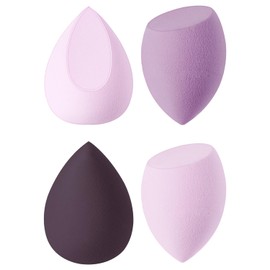 UAMLVCN Make Up Sponge Set, 4 Pieces Beauty Blender Sponge, Make Up Sponge, Make-Up Sponge, Wet and Dry, for Cream, Liquid Foundation, Liquids and Powder Purple