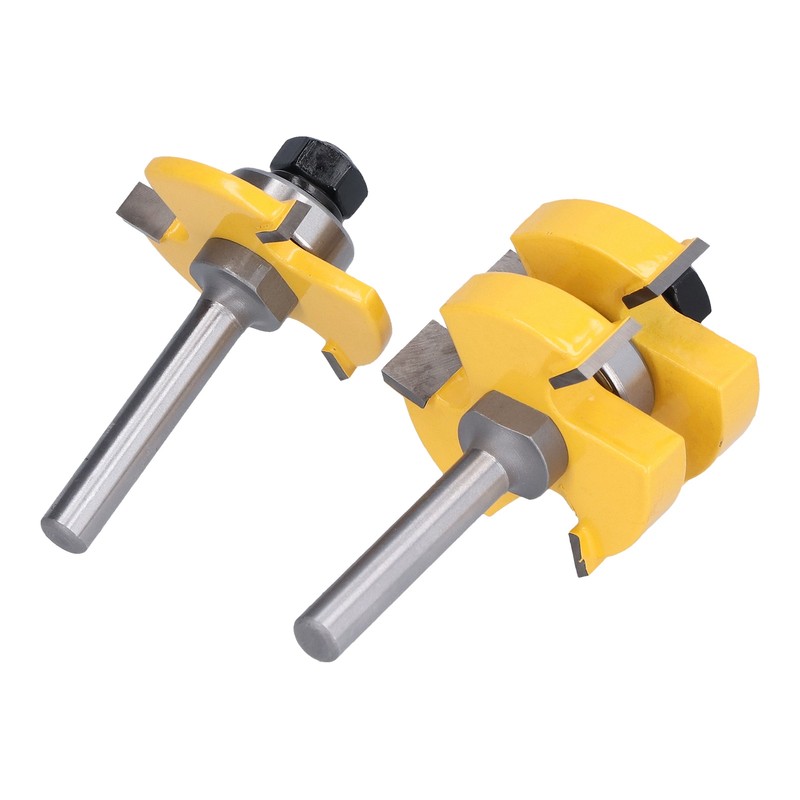 Tongue Groove Router Bit Set Adjustable T Shape 3 Teeth