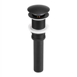 Hztyyier Drenaje emergente, enchapado Negro Latón Baño -up Drenaje de la Cocina Fregadero para Latón sólido Tapón de Drenaje para fregaderos 22 * 3 cm / 8.66 '' * 1.88 ''