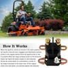 108-5349-00 Starter Solenoid Relay for Riding Lawn Mower, 12V Relay