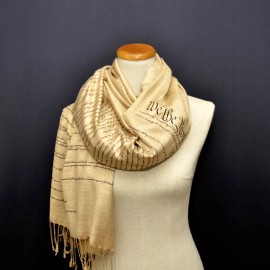 Universal Zone US Constitution and Bill of Rights scarf/ shawl.