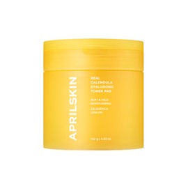 April Skin Real Calendula Hyaluronic Toner Pads 60 sheets / 에이프릴스킨 리얼 카렌둘라 히알루로닉 토너 패드 60매