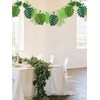Hemasa Tropical Leaf Banner Hawaii Luau Party Leaves Garland Summer