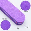 Professional Nail Files 100/180 Grit Nail File, Double-Sided Thickened Fingernail