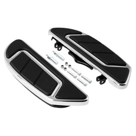 Chrome Driver Floorboard Kit For Harley Touring Airflow Style '12-'16 FLD '86-'17 FL Softail '86-later Touring and Trike models