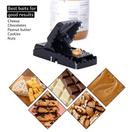 DANIQ Extra Large Rat Trap, Reusable Heavy Duty Pack of 2 Rat Traps for Indoors and Outdoors That Work Instantly, Kills Mouse, Fast, Effective and Extremely Sensitive Rodent Catcher.