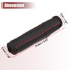 X AUTOHAUX Car Interior Handbrake Cover with Red Thread Replacement