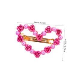 BESPORTBLE Cute Heart Shaped Vintage Rhinestone Hair Clip for Women Elegant Hollow Design Hold and Eye Catching Sparkle for Any Occasion