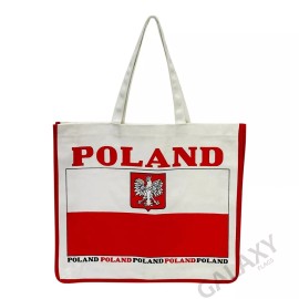 Unbranded Poland Flag Tote Bag / Poland Flag / Poland Country Flag Canvas Bag
