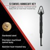 ASP Swivel Tactical Handcuff Key, Security Professional and Police Gear