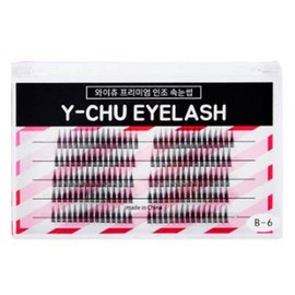 Waithu Premium Strand Eyelash Mix B-6-1 150p Set, Black, 1 Piece / 와이츄 프리미엄 가닥 속눈썹 혼합 B-6-1 150p 세트, 블랙, 1개