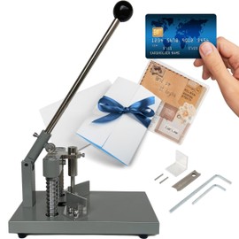 Corner Rounder Cutter Machine Grey – Commercial Punch for Plastic Metal Paper Cardstock Heavy Duty Corner Rounder R6mm R10mm 1.2”/ 30mm Thickness Cutter Machine with Paper Hold Metal